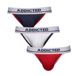 3PACK calzini da uomo Addicted multicolore (AD1010P-3COL)