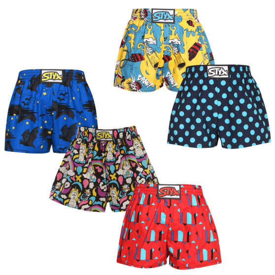 5PACK Boxer da bambino Styx art classic rubber multicolore (5J1181909)