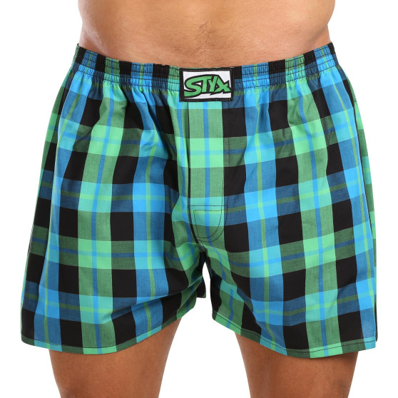 3PACK Boxer da uomo Styx classic rubber oversize multicolore (3E103739)