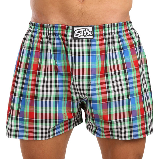 Boxer da uomo Styx classic rubber oversize multicolore (E1036)