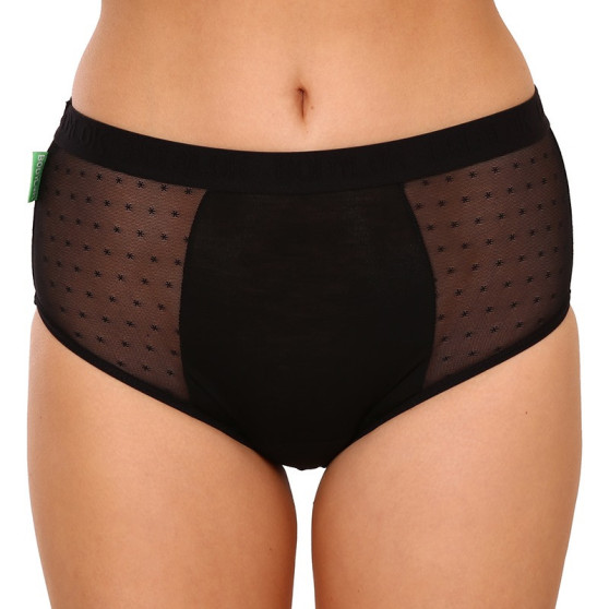 Bodylok Confezione danneggiata - Mutandine mestruali Bamboo Hi-Waist Nero Mestruazioni Medie (BD22044)