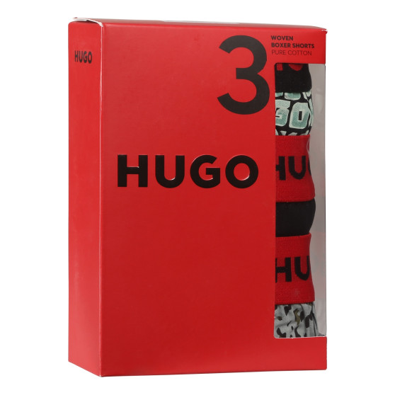 3PACK Boxer da uomo HUGO multicolore (50518079 972)