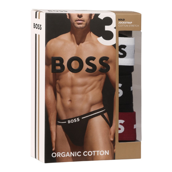 3PACK BOSS calzini da uomo multicolore (50517823 968)