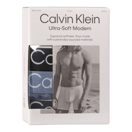 3PACK boxer uomo Calvin Klein multicolore (NB3188A-PU5)