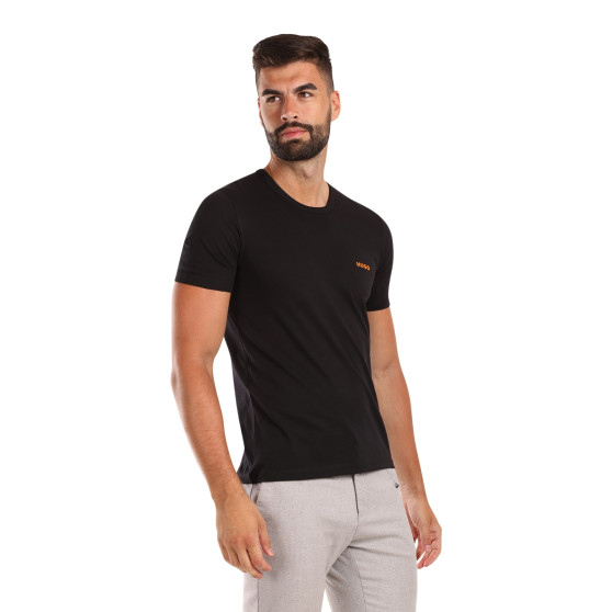 3PACK HUGO t-shirt uomo nero (50480088 965)