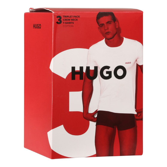 3PACK HUGO t-shirt uomo multicolore (50480088 983)