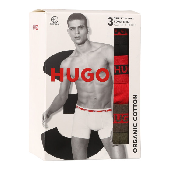 3PACK boxer uomo HUGO multicolore (50496723 003)