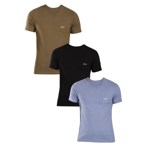 3PACK BOSS t-shirt uomo multicolore (50517856 990)