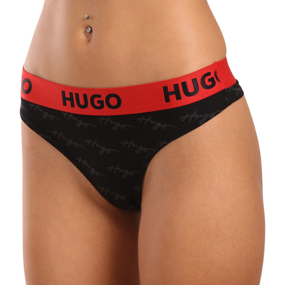 Dámská tanga Hugo Boss černá (50480166 003)