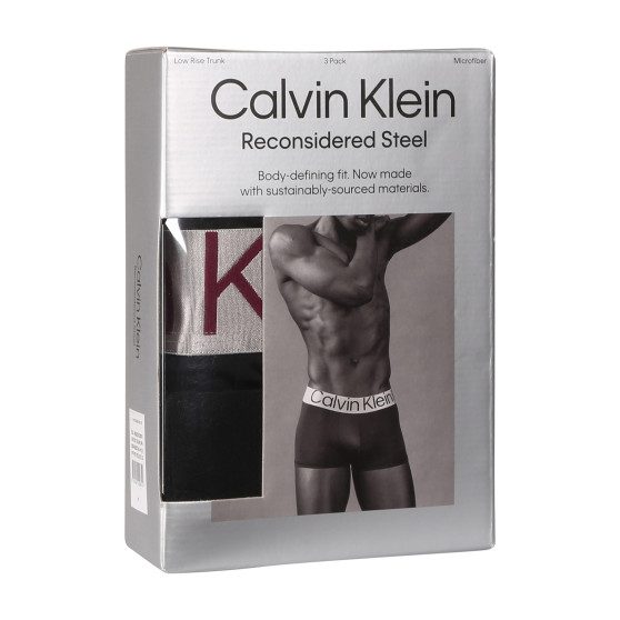 3PACK boxer da uomo Calvin Klein nero (NB3074A-MJ3)