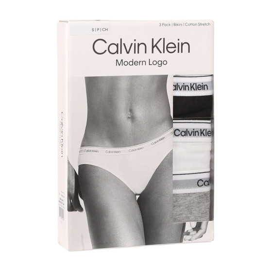 3PACK mutandine donna Calvin Klein multicolore (QD5207E-MPI)