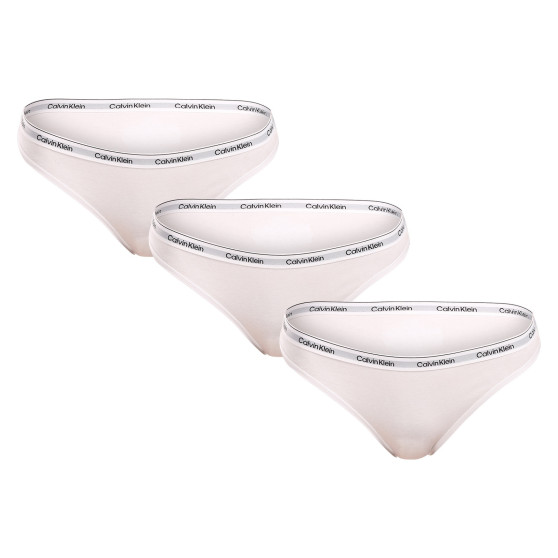 3PACK Calvin Klein mutandine da donna bianche (QD5207E-100)