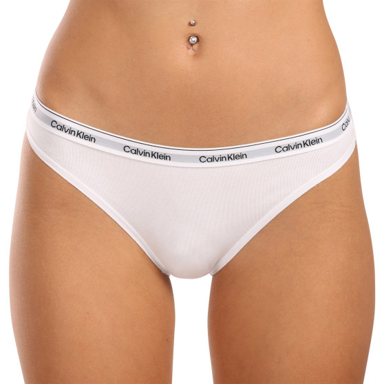 3PACK Calvin Klein mutandine da donna bianche (QD5207E-100)