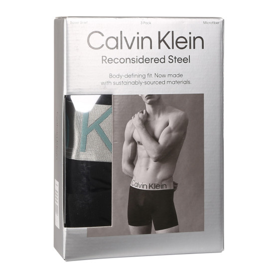 3PACK boxer da uomo Calvin Klein nero (NB3075A-QTE)