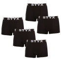 5PACK boxer uomo Styx sport elastico nero (5G960)