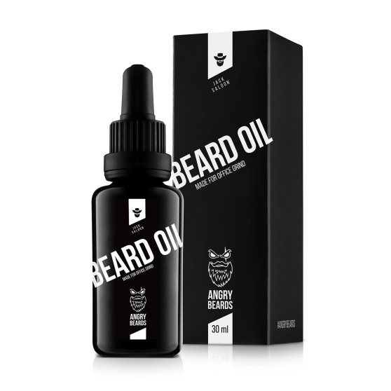 Angry Beards Olio per barba Jack Saloon per uomo 30 ml