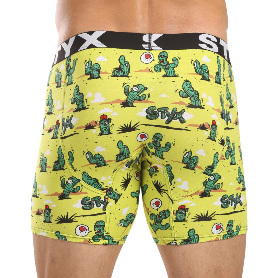 Styx Boxer uomo lungo arte sport gomma cactus (UN1351)