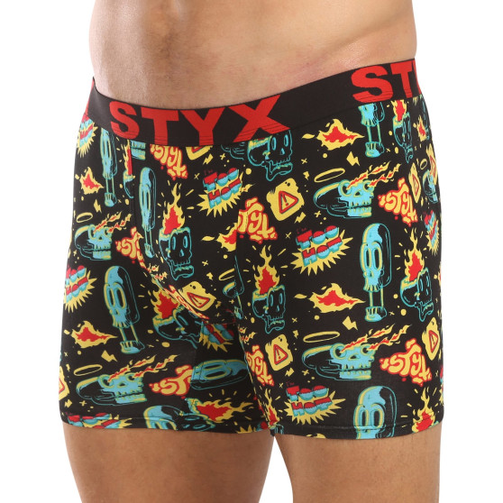 Styx Boxer uomo lungo arte sport gomma toohot (UN1458)