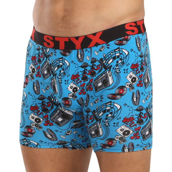 Styx Boxer uomo lungo arte sport gomma musica (UN1558)