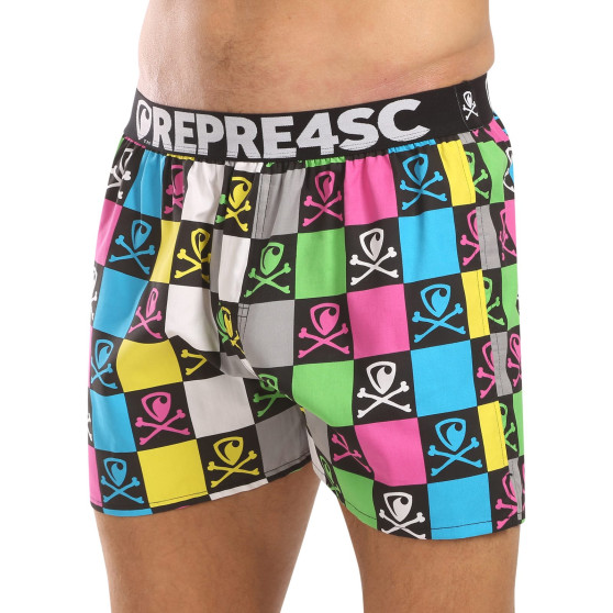 Represent Pantaloncini da uomo in esclusiva Mike Bones Monoscope (R4M-BOX-0718)