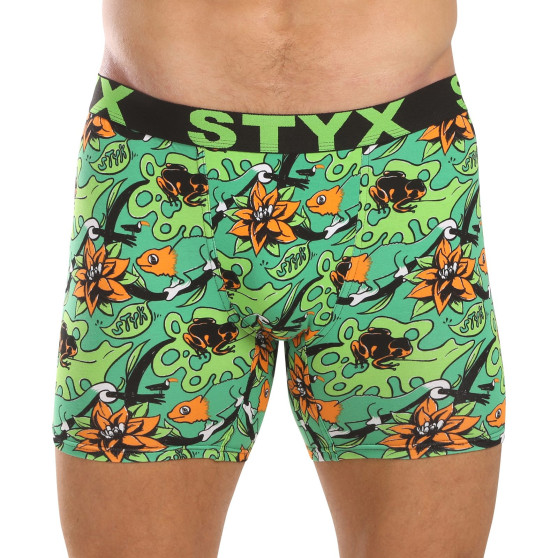 3PACK Styx boxer uomo lungo art sport elastico multicolore (3UN15780)