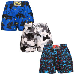 3PACK Boxer da bambino Styx art classic rubber multicolore (3J14739)