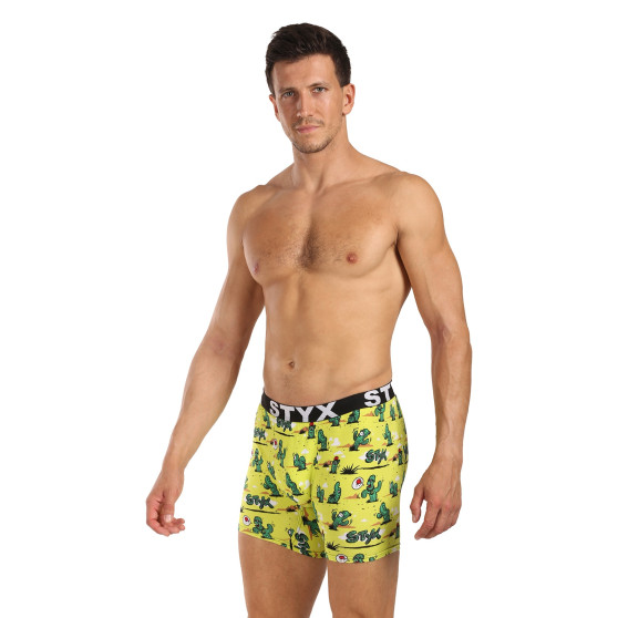 Styx Boxer uomo lungo arte sport gomma cactus (UN1351)