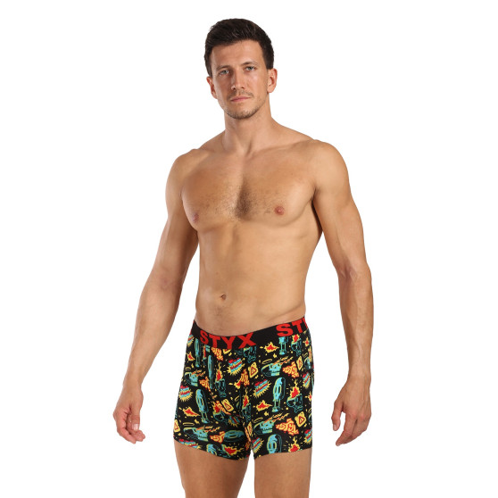 Styx Boxer uomo lungo arte sport gomma toohot (UN1458)