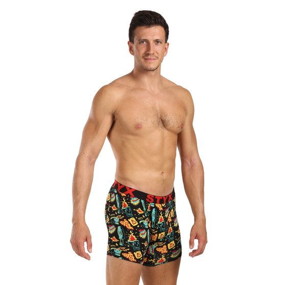 Styx Boxer uomo lungo arte sport gomma toohot (UN1458)