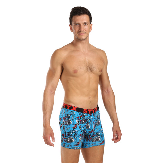 Styx Boxer uomo lungo arte sport gomma musica (UN1558)