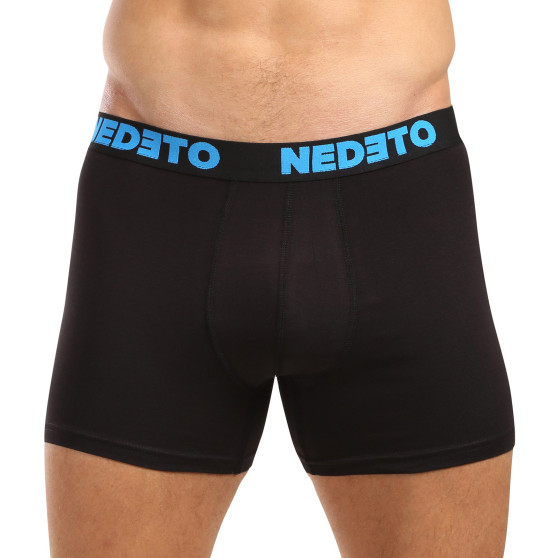 5PACK boxer da uomo Nedeto nero (5NB003)