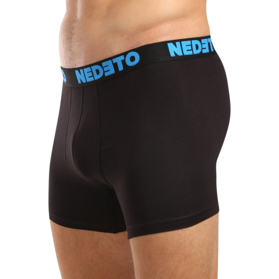 5PACK boxer da uomo Nedeto nero (5NB003)