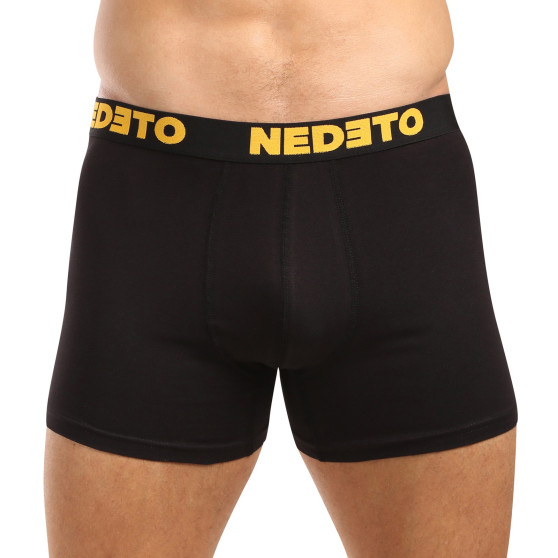 5PACK boxer da uomo Nedeto nero (5NB003)