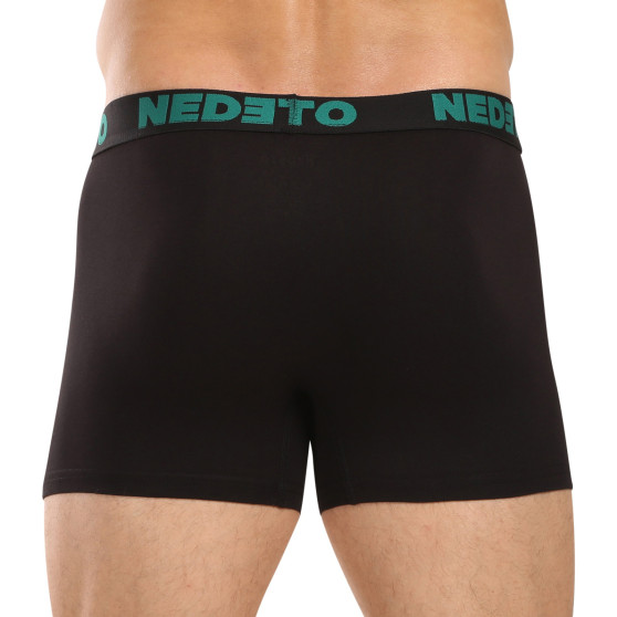 3PACK boxer da uomo Nedeto nero (3NB003b)