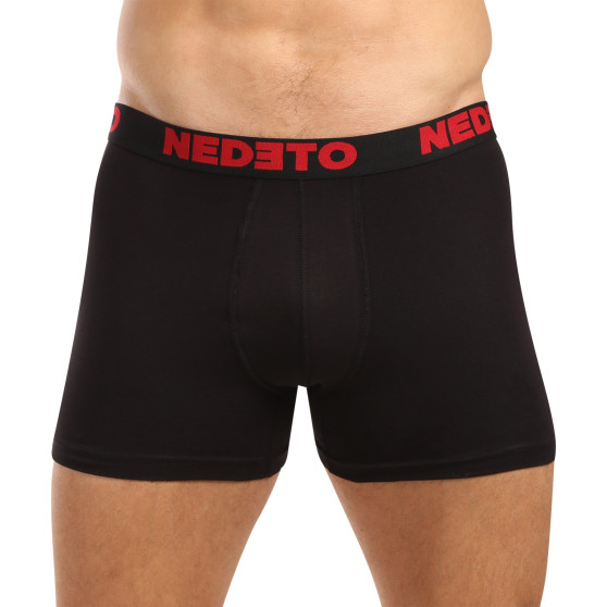 3PACK boxer da uomo Nedeto nero (3NB003b)