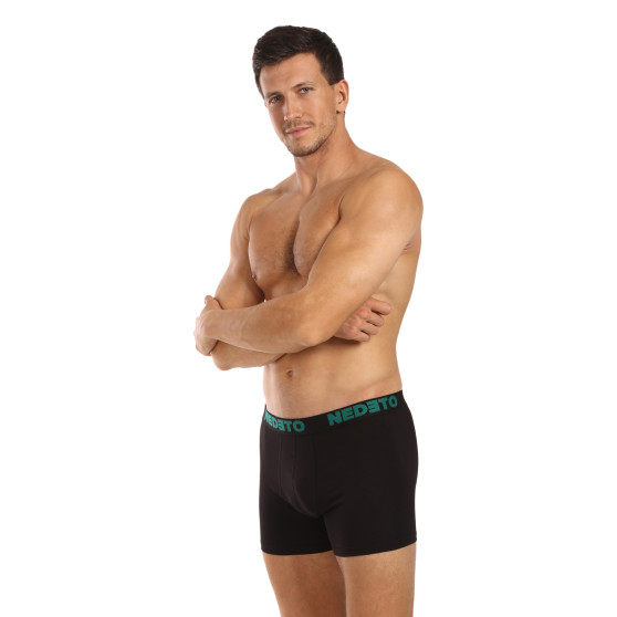 3PACK boxer da uomo Nedeto nero (3NB003b)