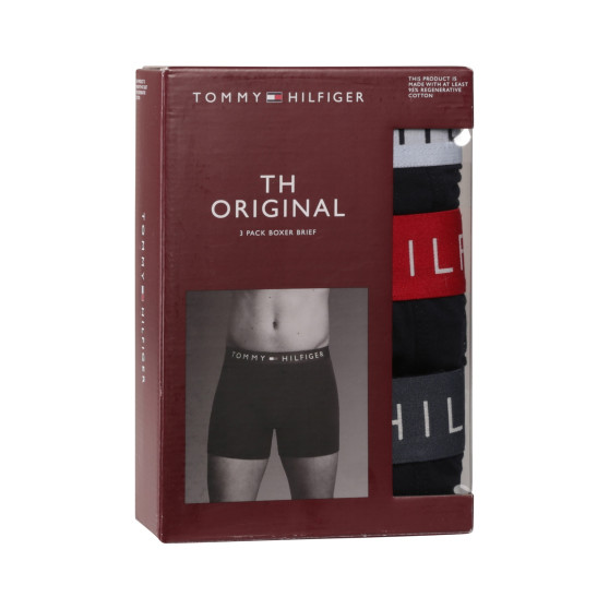 3PACK boxer uomo Tommy Hilfiger blu scuro (UM0UM03431 0R1)