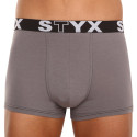 Boxer da uomo Styx sportivo elastico oversize grigio scuro (R1063)