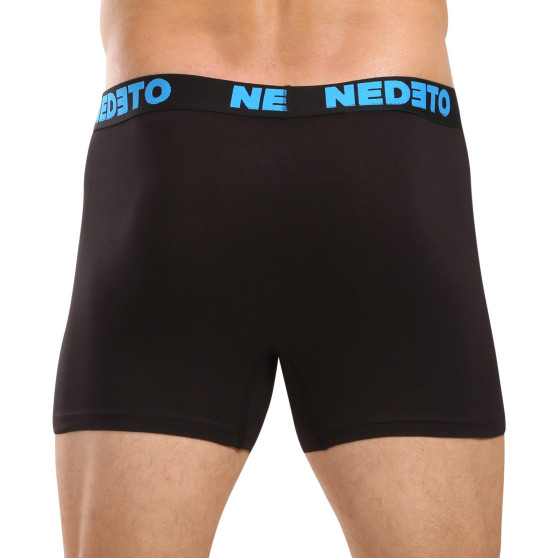 10PACK boxer da uomo Nedeto nero (10NB004b)