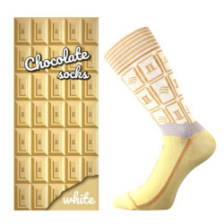 Lonka Calze da uomo alte multicolore (Chocolate-white)