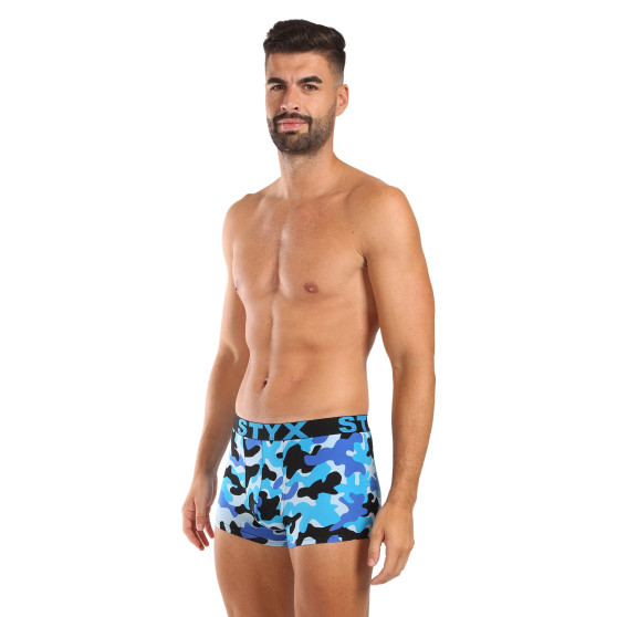 Styx Boxer uomo art sport gomma camouflage blu (G1850)