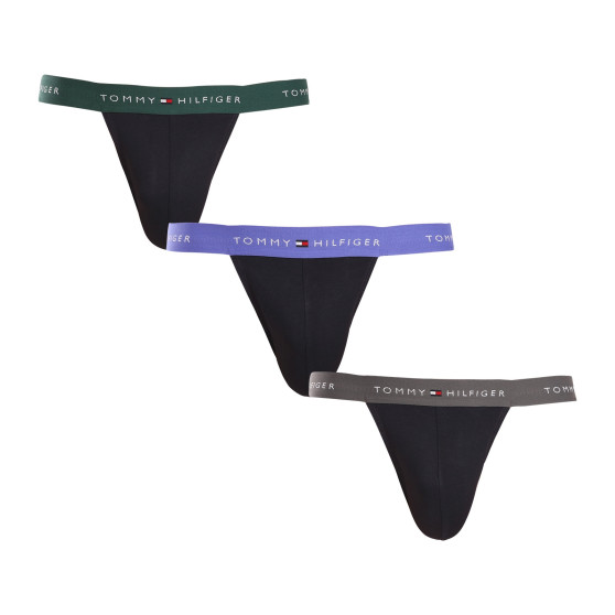 3PACK Tommy Hilfiger calzini da uomo nero (UM0UM03384 0UI)