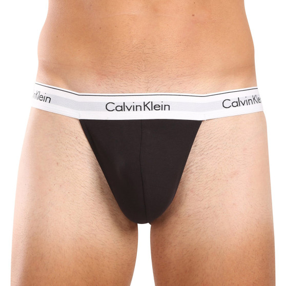 3PACK Calvin Klein perizoma da uomo nero (NB3226A-001)