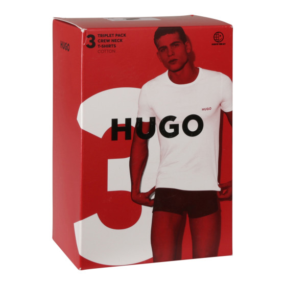 3PACK HUGO t-shirt uomo multicolore (50480088 966)